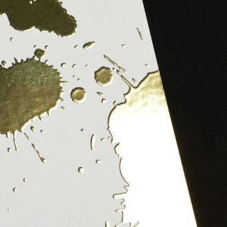 Abstraktní kapky 3D Zlatý Plakát