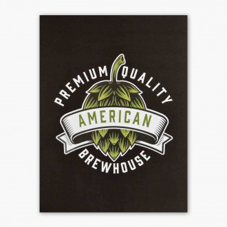 Americká varna piva 3D Plakát