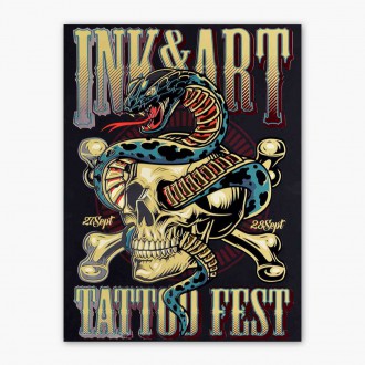 Ink and art tatoo fest 3D Zlatý Plakát