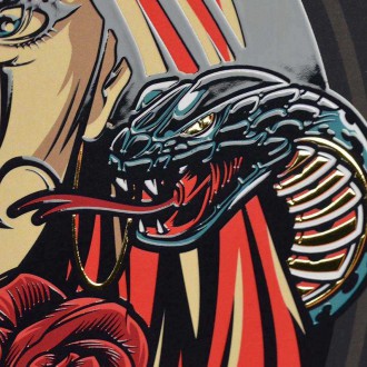 Los Angeles Gangster Love 3D Zlatý Plakát