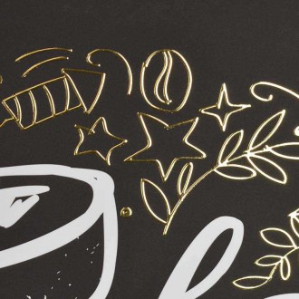 Čas na čaj 3D Zlatý Plakát