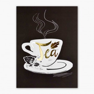 Čaj 3D Zlatý Plakát