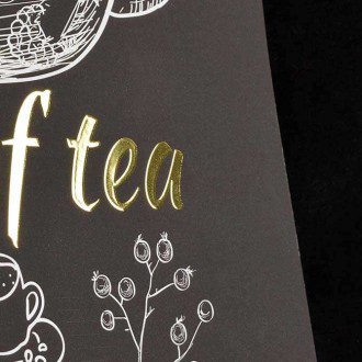 Šálek čaje 3D Zlatý Plakát