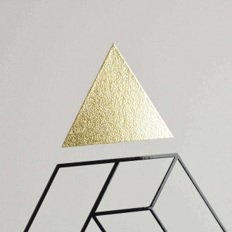 Abstraktní geometrické tvary 8 3D Zlatý Plakát
