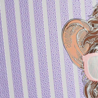 Šimpanz s červenými brýlemi 3D Plakát