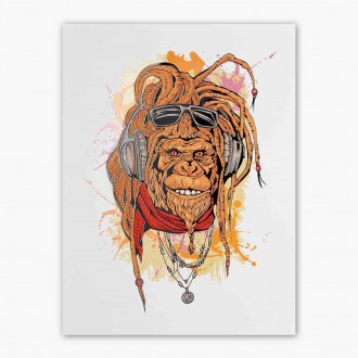 DJ rasta mokey 3D Plakát