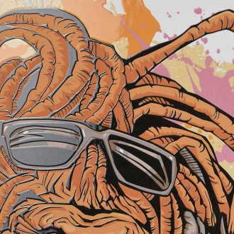 DJ rasta mokey 3D Plakát