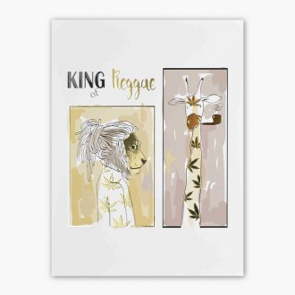 Král reggae 3D Zlatý Plakát