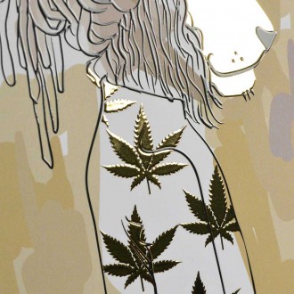 Král reggae 3D Zlatý Plakát