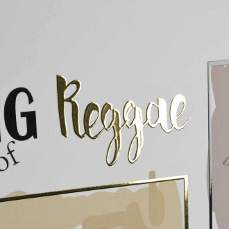 Král reggae 3D Zlatý Plakát