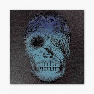 Lebka vyrobená ze stromů 3D Plakát