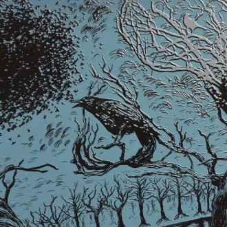 Lebka vyrobená ze stromů 3D Plakát