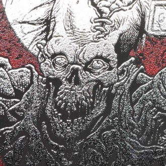 Zombie vstává z hrobu 3D Stříbrný Plakát