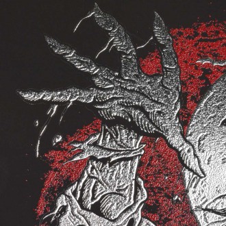 Zombie vstává z hrobu 3D Stříbrný Plakát