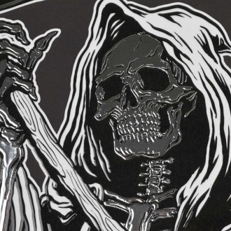 Smrtka 3D Stříbrný Plakát