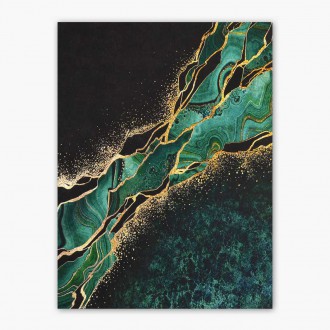 Zelený mramor 3D Plakát