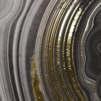 Tmavý mramor 3D Zlatý Plakát