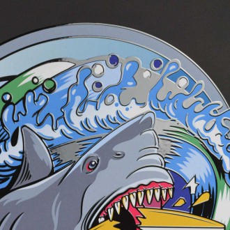 Žralok se surfem 3D Plakát