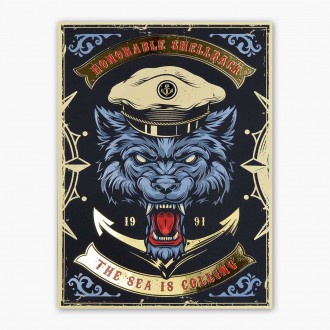 Moře volá 3D Zlatý Plakát