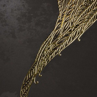 Křídla zlatého anděla 3D Zlatý Plakát