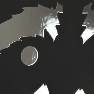 Silueta mývala 3D Stříbrný Plakát