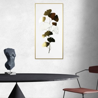 Strom ginkgo biloba 3D Zlatý Plakát