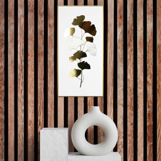 Strom ginkgo biloba 3D Zlatý Plakát