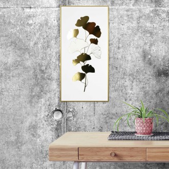 Strom ginkgo biloba 3D Zlatý Plakát