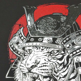 Tygr samuraj 3D Stříbrný Plakát