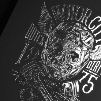 Motor city 3D Stříbrný Plakát