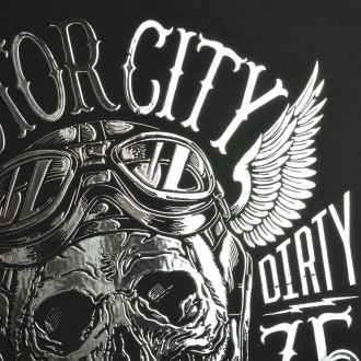 Motor city 3D Stříbrný Plakát