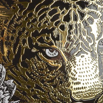 Gepard 3D Zlatý Plakát