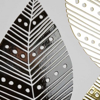 Zlaté listy 2 3D Zlatý Plakát