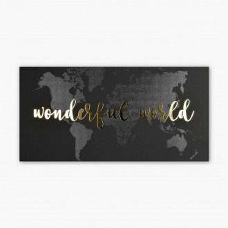 Překrásný svět 3D Zlatý Plakát