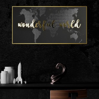 Překrásný svět 3D Zlatý Plakát