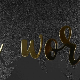 Překrásný svět 3D Zlatý Plakát