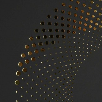 Abstraktní puntíkové pozadí 3D Zlatý Plakát