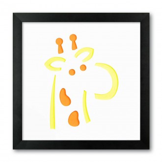 Nástěnná dekorace Žirafa hlava