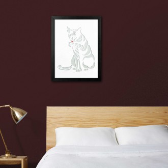 Nástěnná dekorace Kočka s tlapkou