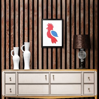 Nástěnná dekorace Papoušek