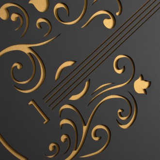 Nástěnná dekorace Kytara