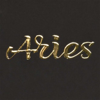 Znamení zvěrokruhu Beran 3D Zlatý Plakát