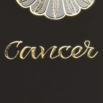Znamení zvěrokruhu Rak 3D Zlatý Plakát