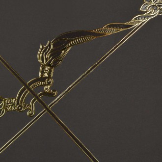 Znamení zvěrokruhu Střelec 3D Zlatý Plakát