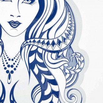 Znamení zvěrokruhu 2 Panna 3D Zlatý Plakát