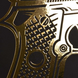 Beretta M92 3D Zlatý Plakát