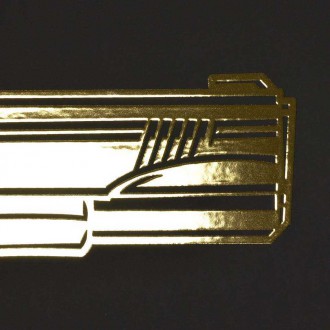 Colt 1911 3D Zlatý Plakát