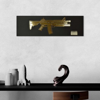M4 grenade launcher 3D Zlatý Plakát