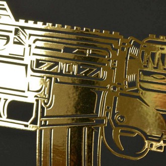 M4 grenade launcher 3D Zlatý Plakát