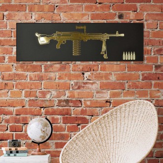 M240 machine gun 3D Zlatý Plakát